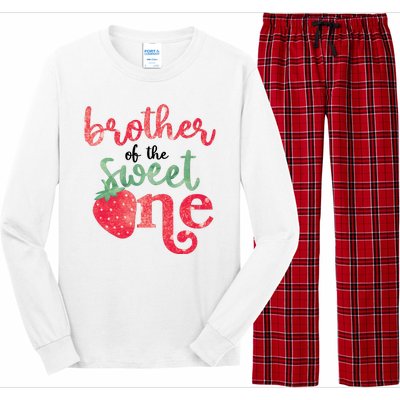 Cute Strawberry Brother Of The Sweet One Long Sleeve Pajama Set