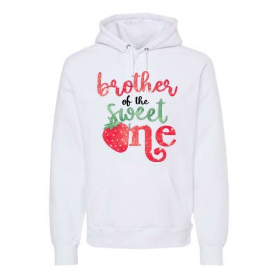 Cute Strawberry Brother Of The Sweet One Premium Hoodie