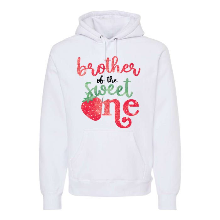 Cute Strawberry Brother Of The Sweet One Premium Hoodie