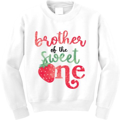 Cute Strawberry Brother Of The Sweet One Kids Sweatshirt