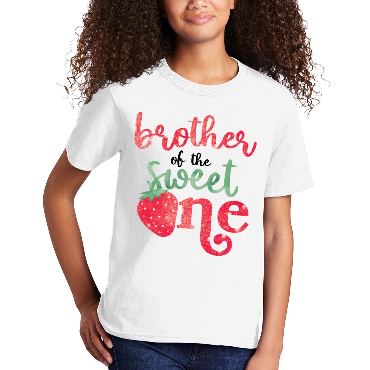 Cute Strawberry Brother Of The Sweet One Kids T-Shirt