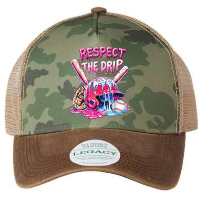Cool Sport Baseball Home Plate Drip With Sprinkles Drip  Legacy Tie Dye Trucker Hat