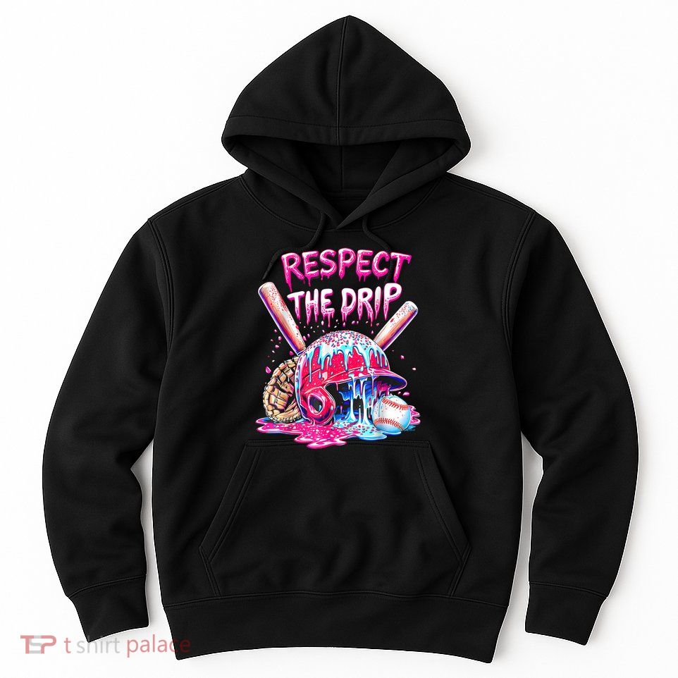 Cool Sport Baseball Home Plate Drip With Sprinkles Drip  Hoodie