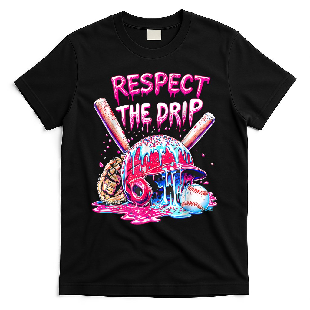 Cool Sport Baseball Home Plate Drip With Sprinkles Drip  T-Shirt