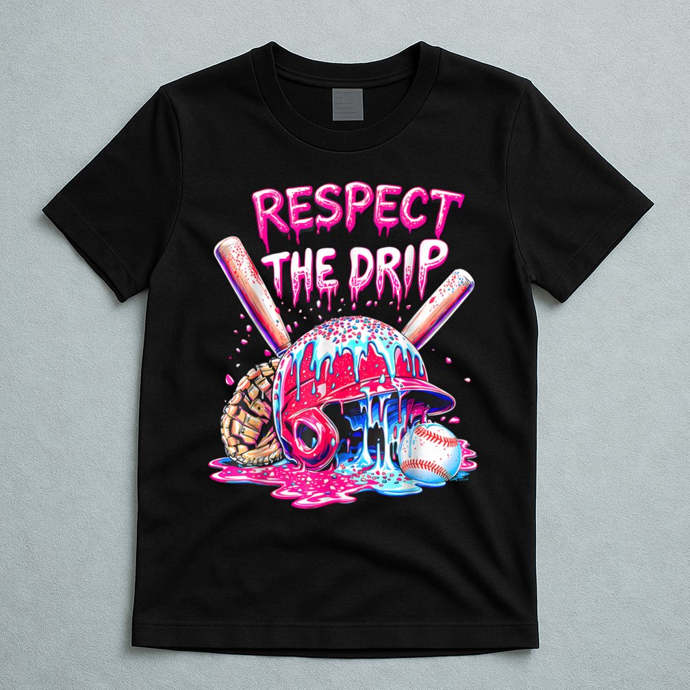 Cool Sport Baseball Home Plate Drip With Sprinkles Drip  T-Shirt