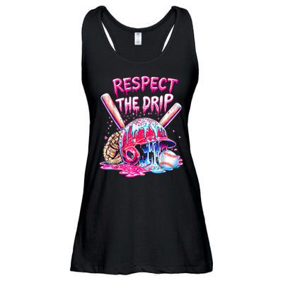 Cool Sport Baseball Home Plate Drip With Sprinkles Drip  Ladies Essential Flowy Tank