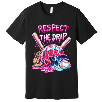 Cool Sport Baseball Home Plate Drip With Sprinkles Drip  Premium T-Shirt