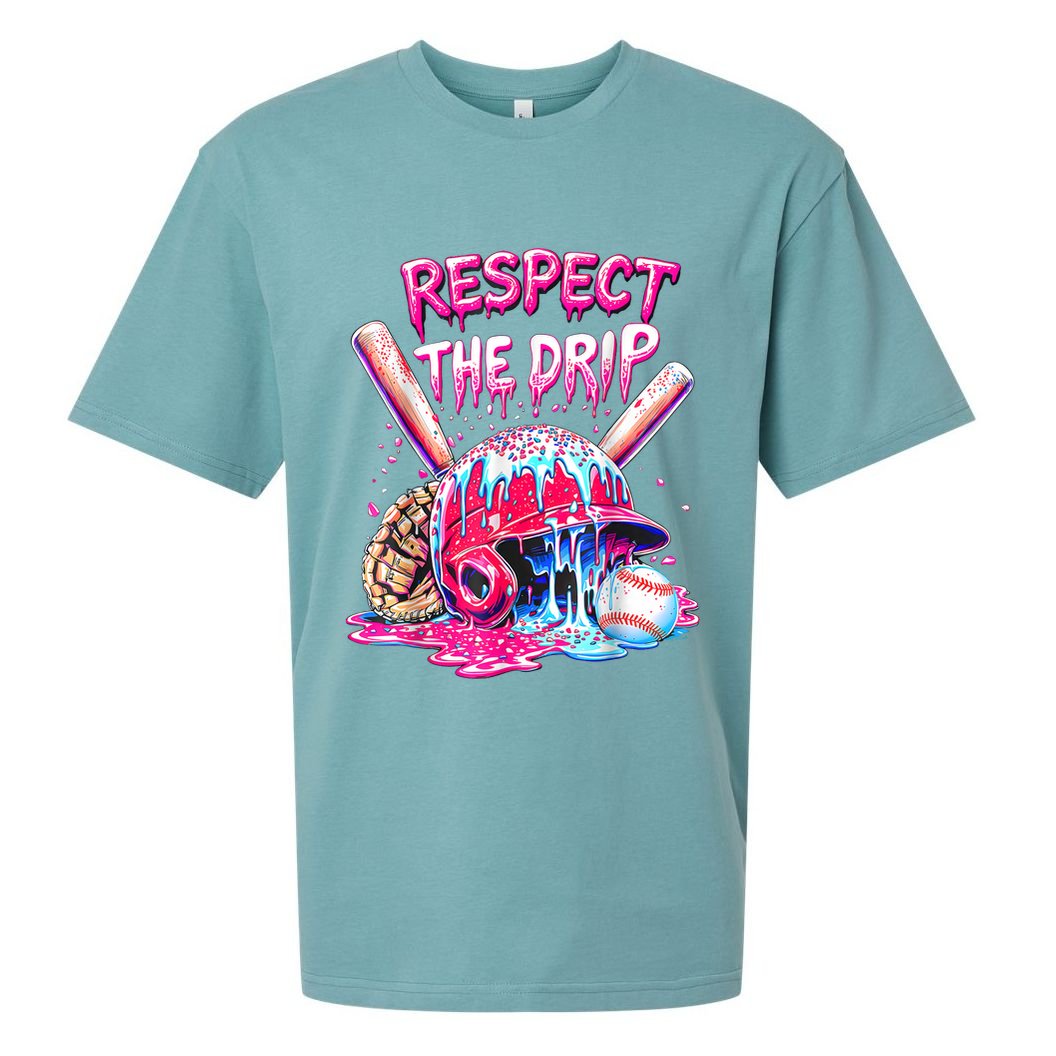 Cool Sport Baseball Home Plate Drip With Sprinkles Drip  Sueded Cloud Jersey T-Shirt