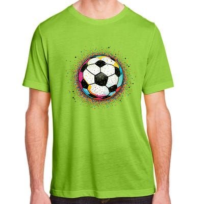 Colorful Soccer Ball Fan For Soccer Mom Cute Gift Adult ChromaSoft Performance T-Shirt