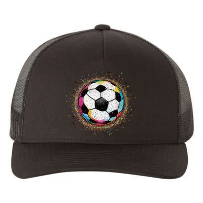 Colorful Soccer Ball Fan For Soccer Mom Cute Gift Yupoong Adult 5-Panel Trucker Hat