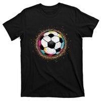 Colorful Soccer Ball Fan For Soccer Mom Cute Gift T-Shirt