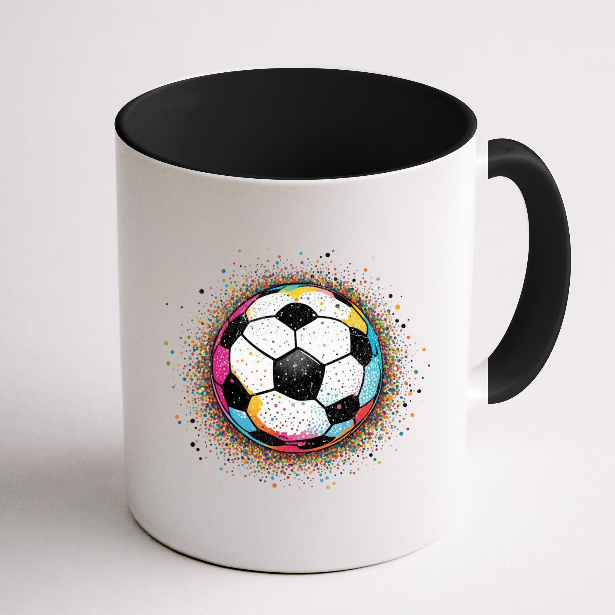 Colorful Soccer Ball Fan For Soccer Mom Cute Gift Mug