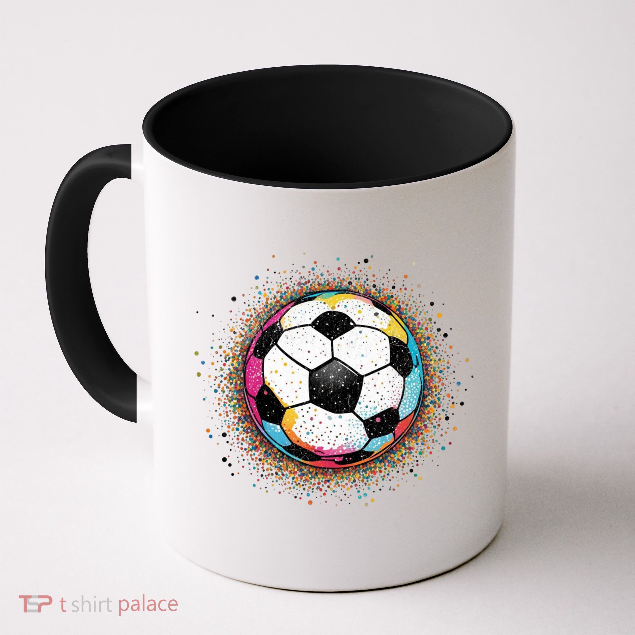 Colorful Soccer Ball Fan For Soccer Mom Cute Gift Mug