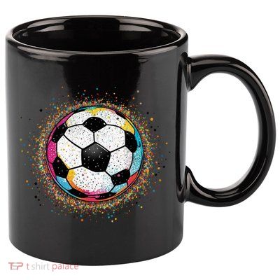 Colorful Soccer Ball Fan For Soccer Mom Cute Gift 11oz C Handle Ceramic Mug