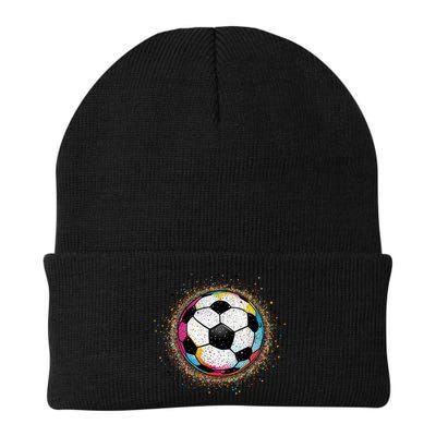 Colorful Soccer Ball Fan For Soccer Mom Cute Gift Beanie