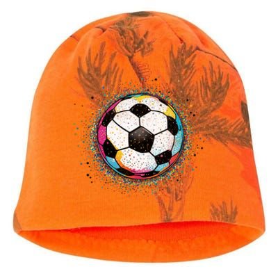 Colorful Soccer Ball Fan For Soccer Mom Cute Gift Kati - Camo Knit Beanie