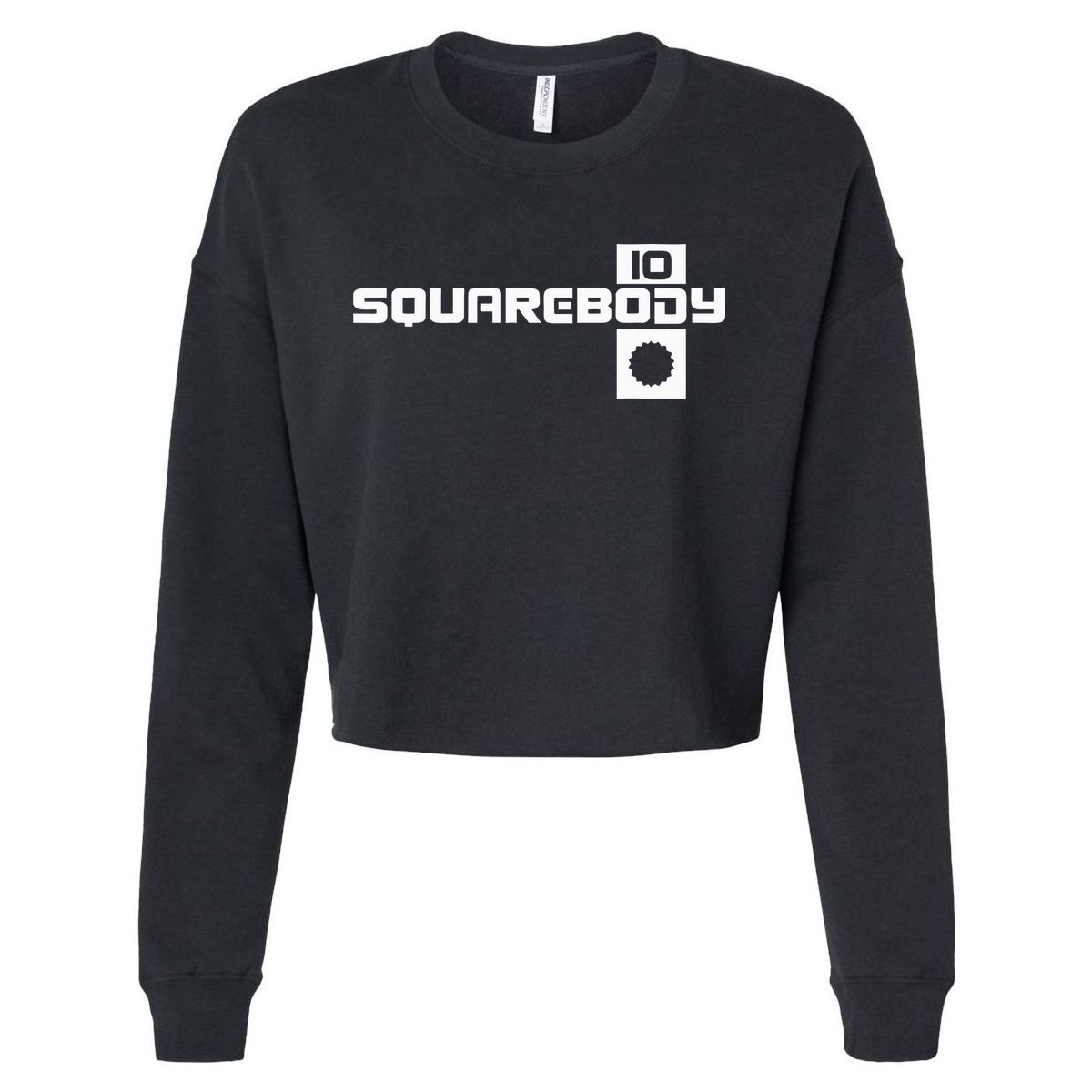 Classic Square Body Emblem C10 Truck Old School Truck Cropped Pullover Crew