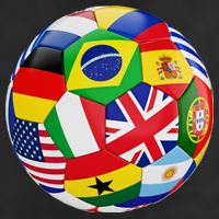 Cool Soccer Ball With World Flags Adult Drive Performance Visor
