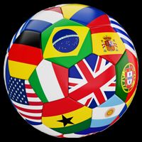 Cool Soccer Ball With World Flags Wool Snapback Cap