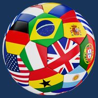 Cool Soccer Ball With World Flags Bag