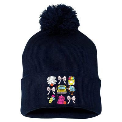 Coquette School Back To School Pom Pom 12in Knit Beanie