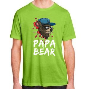 Cool Sunglasses Bear Daddy Animal Family Dad Papa Bear Gift Adult ChromaSoft Performance T-Shirt