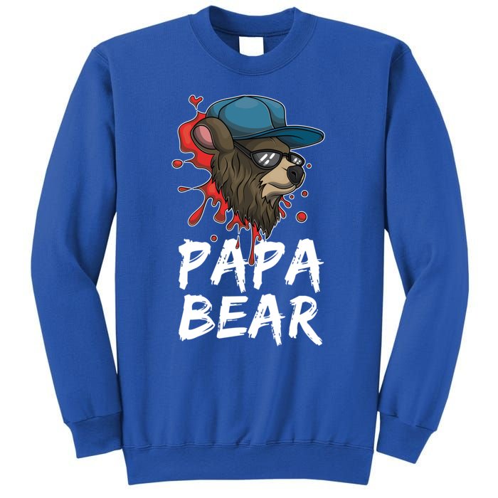 Cool Sunglasses Bear Daddy Animal Family Dad Papa Bear Gift Sweatshirt