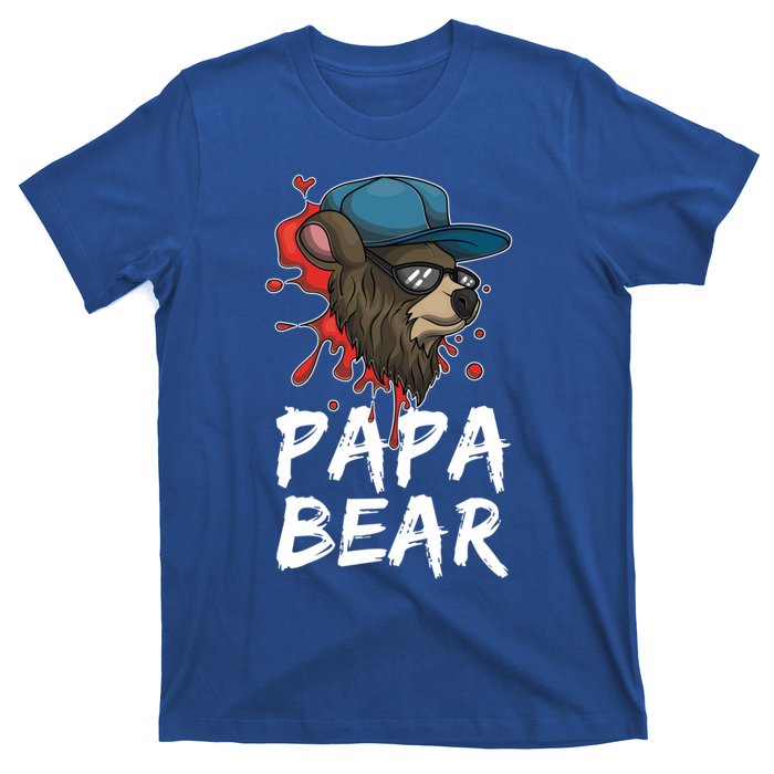 Cool Sunglasses Bear Daddy Animal Family Dad Papa Bear Gift T-Shirt