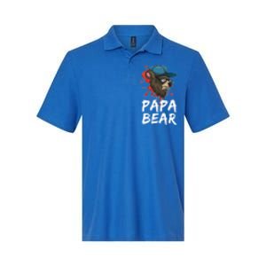 Cool Sunglasses Bear Daddy Animal Family Dad Papa Bear Gift Softstyle Adult Sport Polo