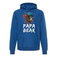 Cool Sunglasses Bear Daddy Animal Family Dad Papa Bear Gift Premium Hoodie