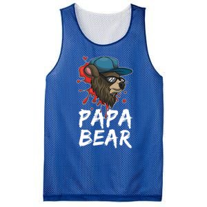 Cool Sunglasses Bear Daddy Animal Family Dad Papa Bear Gift Mesh Reversible Basketball Jersey Tank