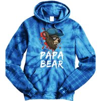 Cool Sunglasses Bear Daddy Animal Family Dad Papa Bear Gift Tie Dye Hoodie