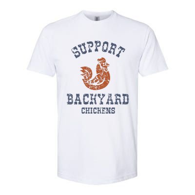 Chicken Support Backyard Casual Chicken Farming Softstyle CVC T-Shirt