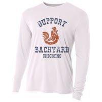 Chicken Support Backyard Casual Chicken Farming Cooling Performance Long Sleeve Crew