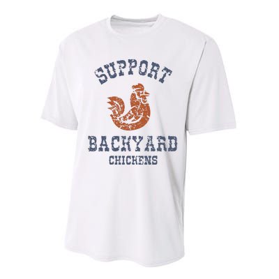 Chicken Support Backyard Casual Chicken Farming Performance Sprint T-Shirt