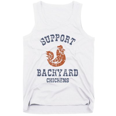 Chicken Support Backyard Casual Chicken Farming Tank Top