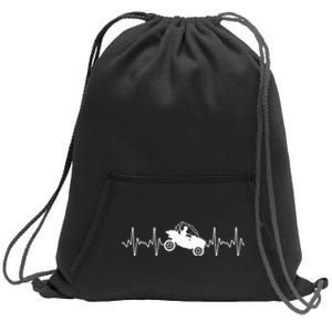 Cool Side By Side Sxs Heartbeat Utv Off Road Sweatshirt Cinch Pack Bag