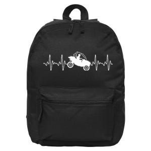 Cool Side By Side Sxs Heartbeat Utv Off Road 16 in Basic Backpack