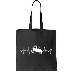 Cool Side By Side Sxs Heartbeat Utv Off Road Tote Bag