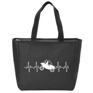 Cool Side By Side Sxs Heartbeat Utv Off Road Zip Tote Bag