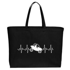 Cool Side By Side Sxs Heartbeat Utv Off Road Cotton Canvas Jumbo Tote