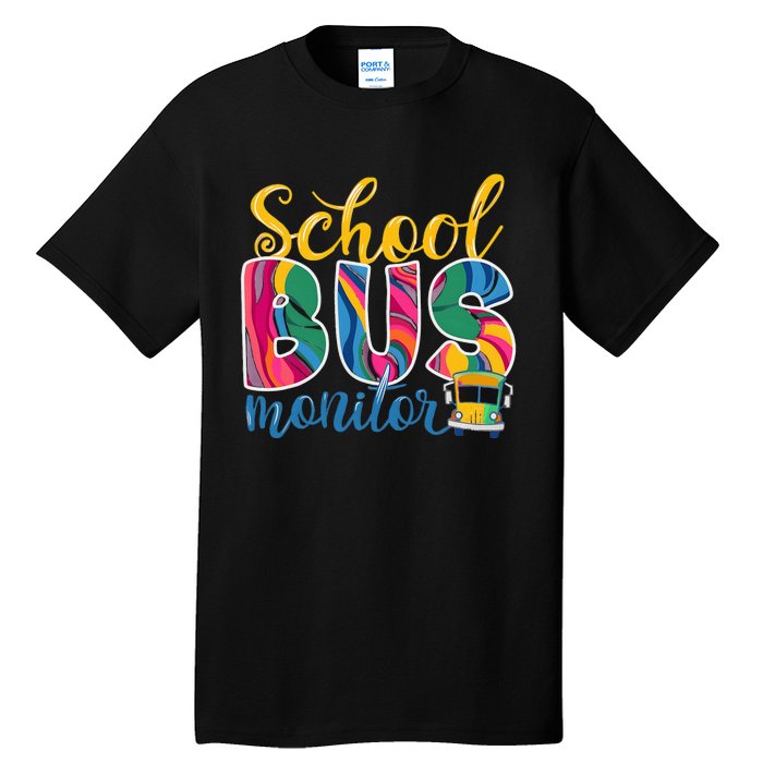 Cute School Bus Monitor Tall T-Shirt