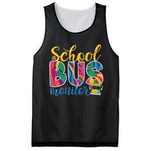 Cute School Bus Monitor Mesh Reversible Basketball Jersey Tank