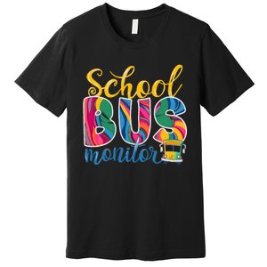 Cute School Bus Monitor Premium T-Shirt