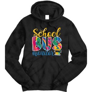 Cute School Bus Monitor Tie Dye Hoodie