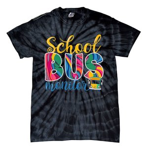 Cute School Bus Monitor Tie-Dye T-Shirt