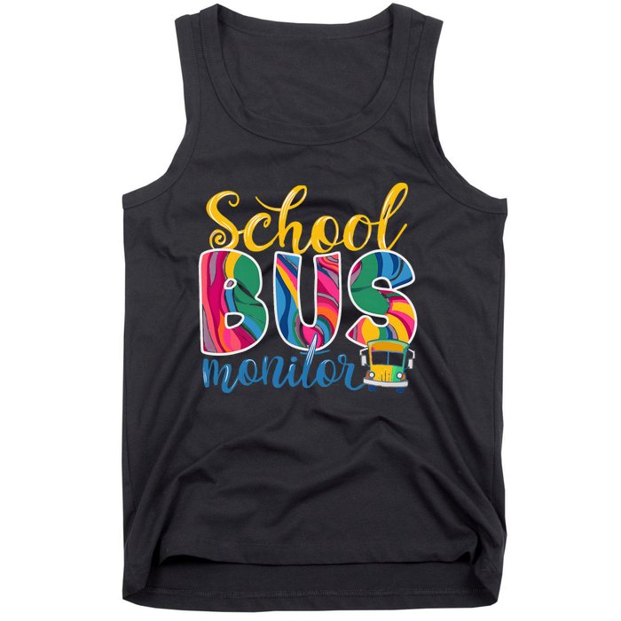 Cute School Bus Monitor Tank Top