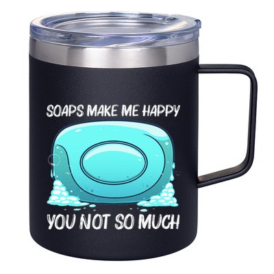 Cute Soap Bar Soap Maker Dealer Making 12oz Stainless Steel Coffee Mug