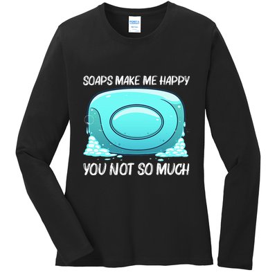 Cute Soap Bar Soap Maker Dealer Making Ladies Long Sleeve Shirt