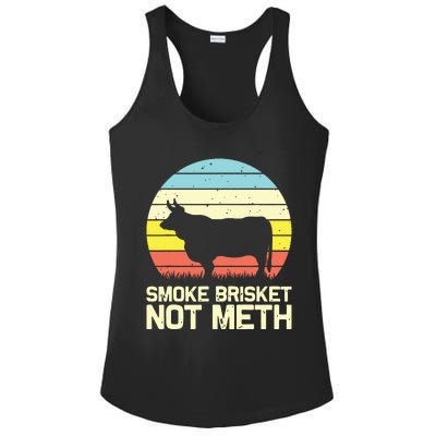 Cool Smoke Brisket Not Meth Funny Grilling Ladies PosiCharge Competitor Racerback Tank